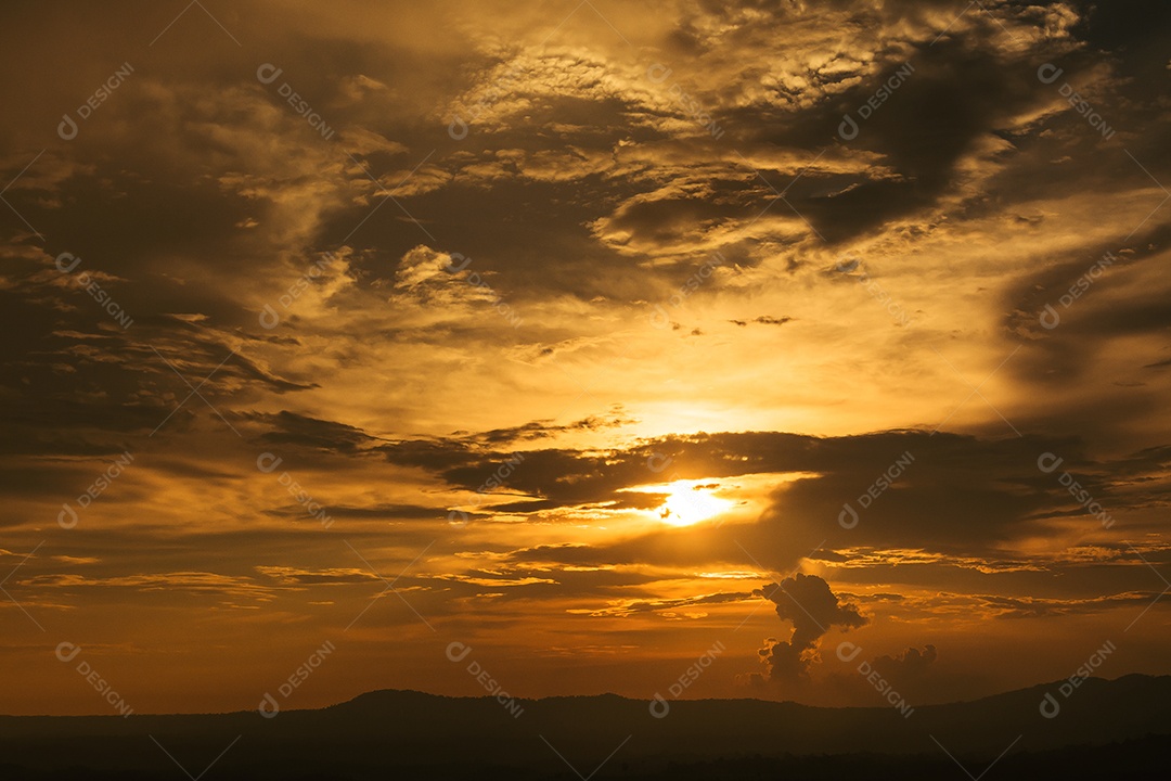 Céu na hora do Crepúsculo.