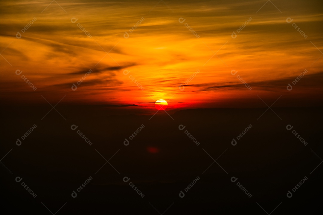 Céu na hora do Crepúsculo.