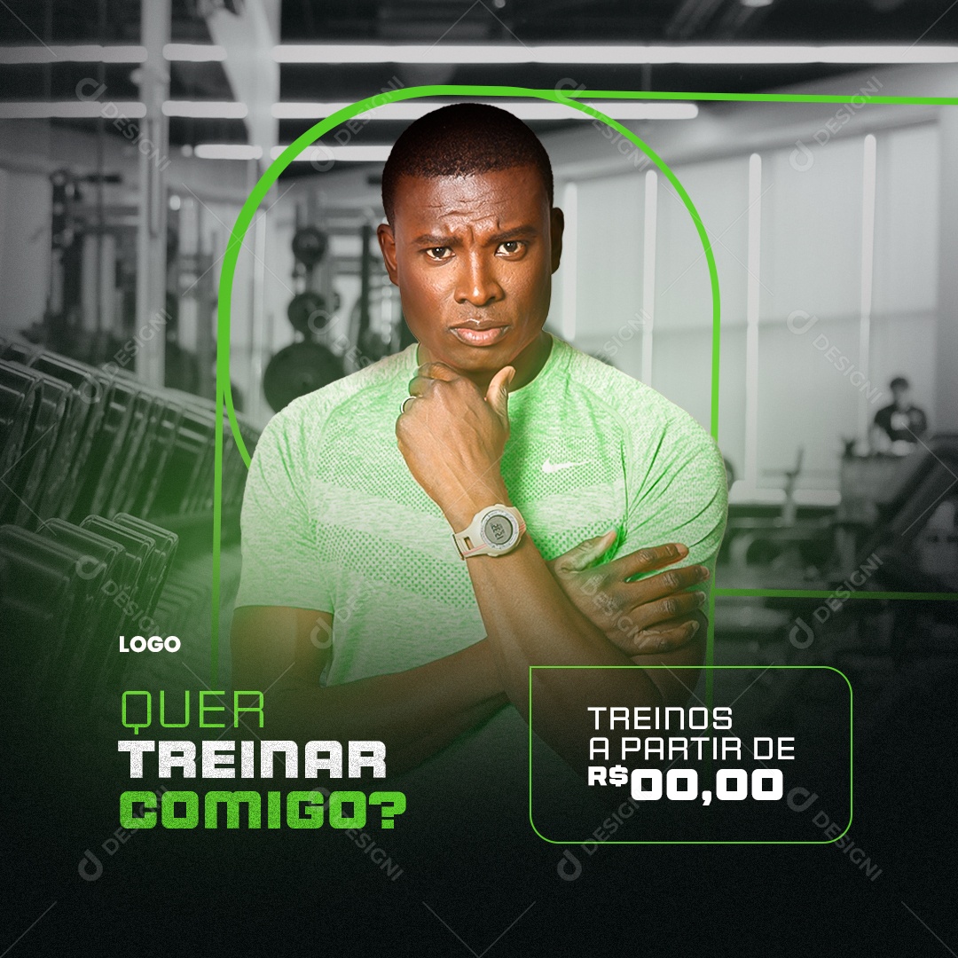 Social Media Academia Personal Trainer PSD Editável