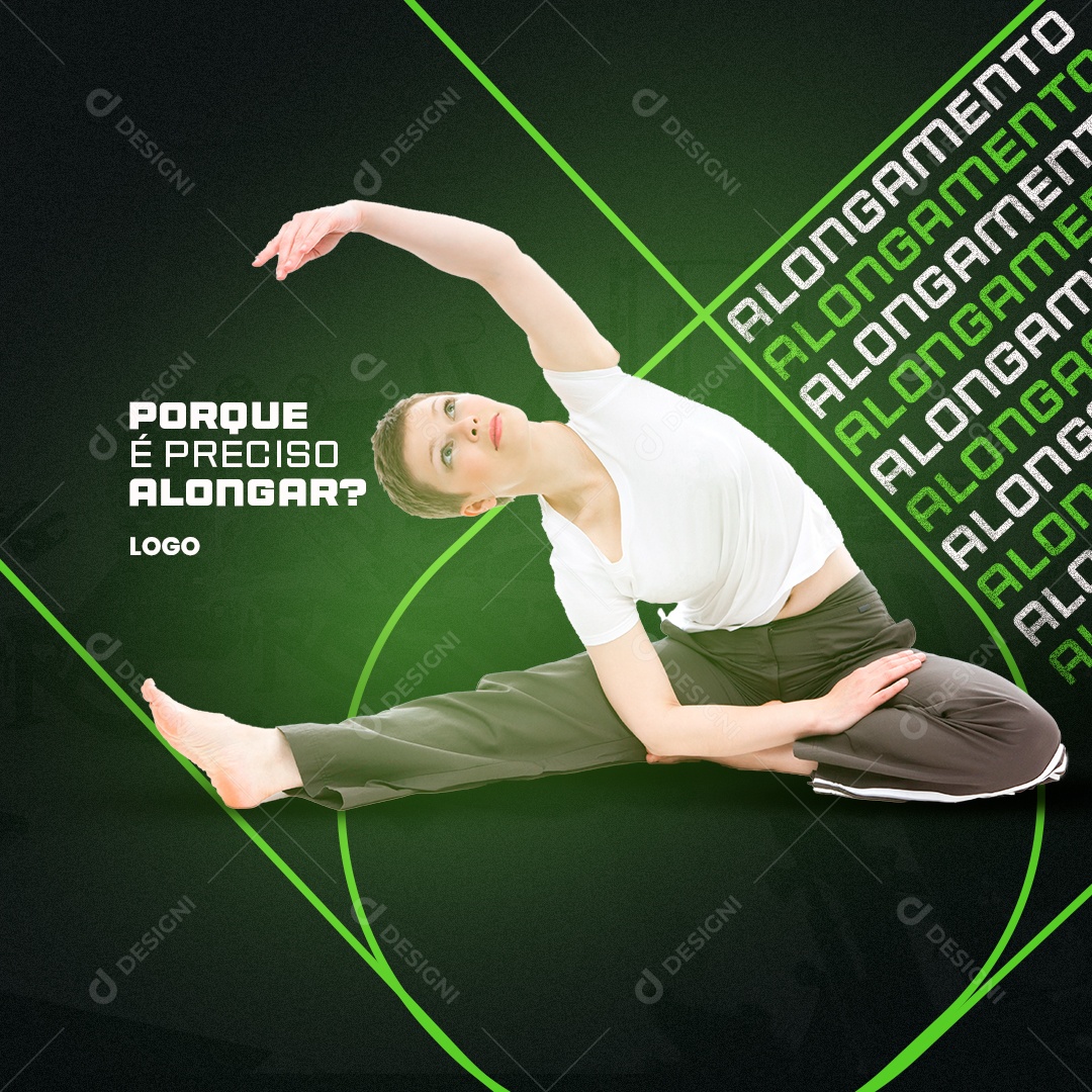 Social Media Academia Porque é Preciso Alonga? PSD Editável