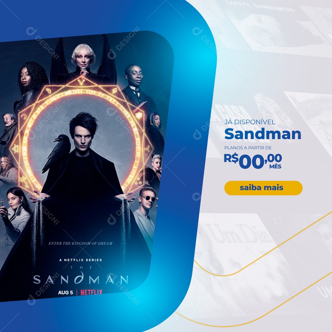 Social Media IPTV Séries Filmes PSD Editável