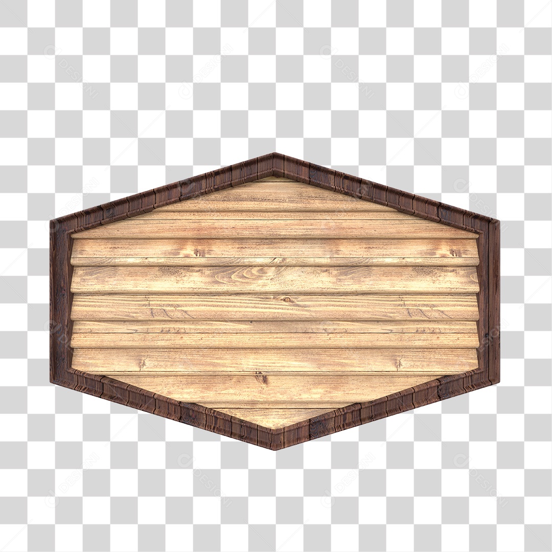 Placa de Madeira Marrom PNG Transparente