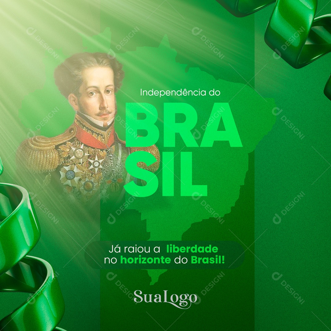 Independência do Brasil 07 de Setembro Social Media PSD Editável
