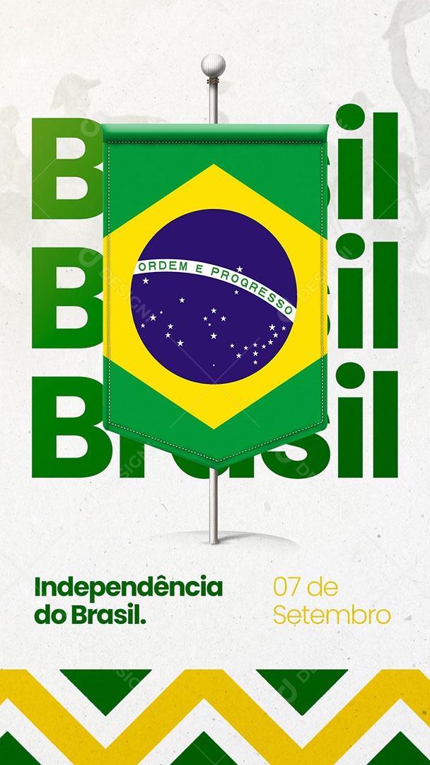 Story Dia da Independência do Brasil 07 de Setembro Social Media PSD Editável