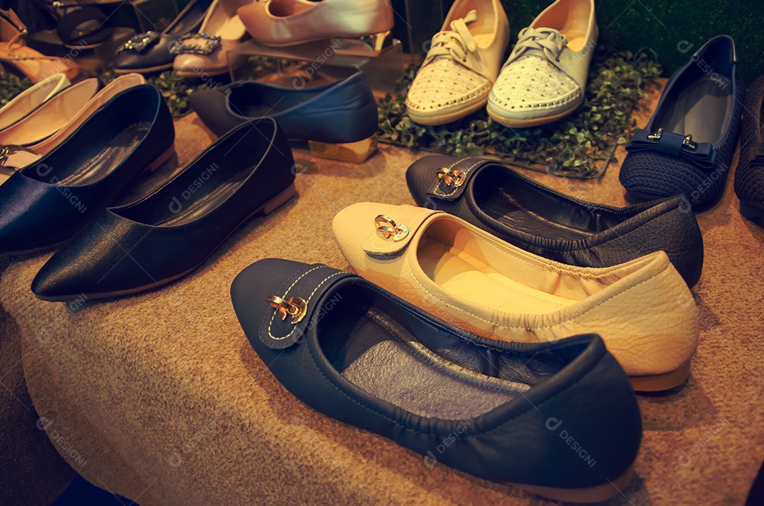 Sapatos de moda para mulheres.