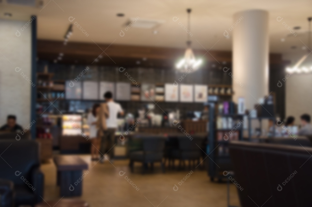 Fundo desfocado em um café Tom vintage.