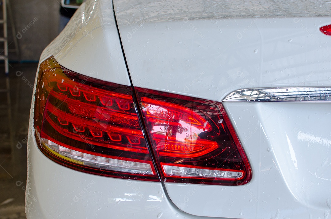 Detalhes Luz traseira do carro moderno.