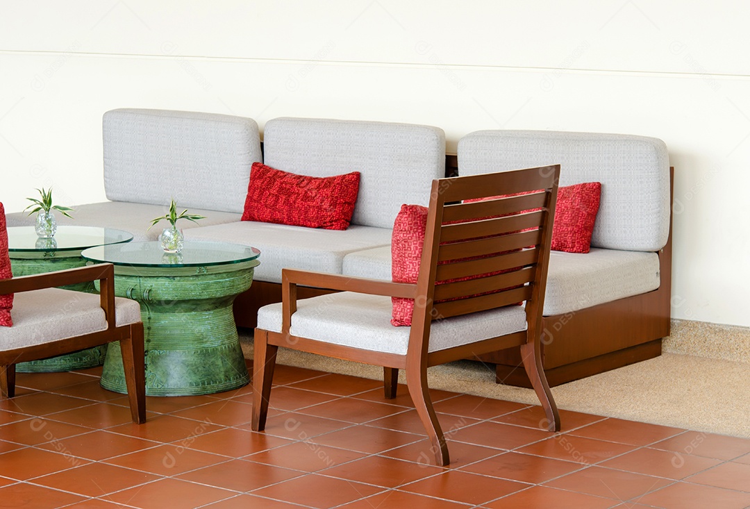 Sofá da sala bonito.