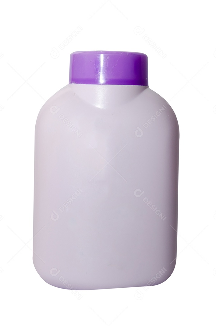 Garrafa de plástico isolou o fundo branco.