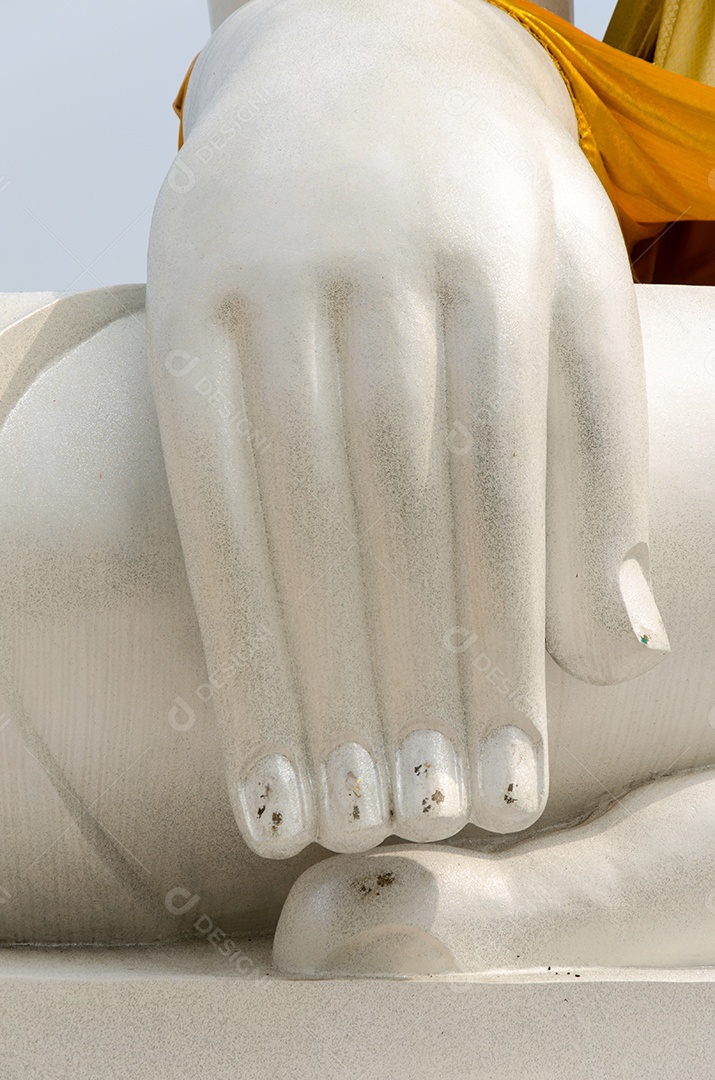 Mão de Buda em Wat pessoas para adorar.