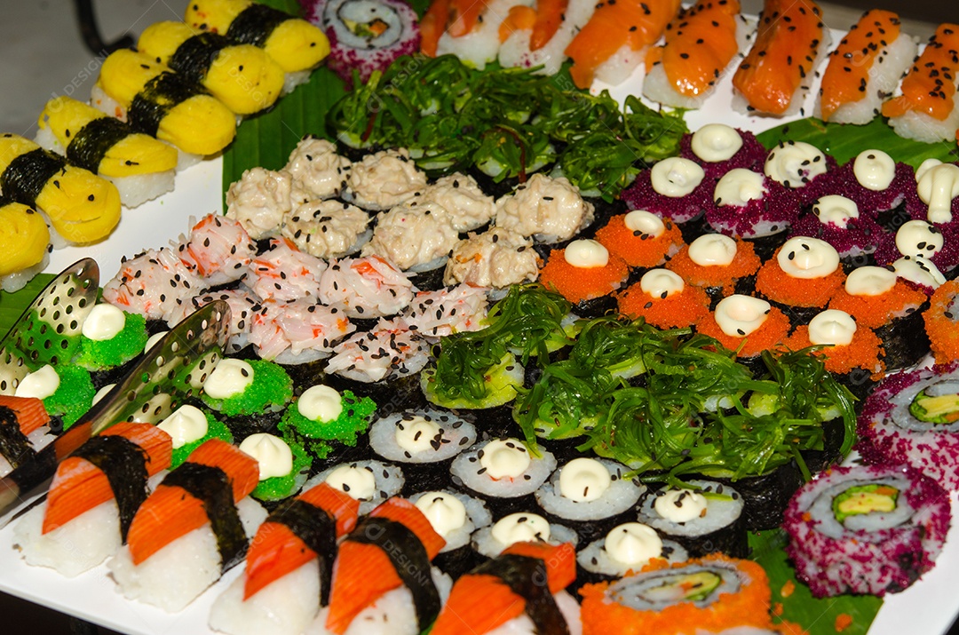 Sushi juntou muitos estilos de pratos.