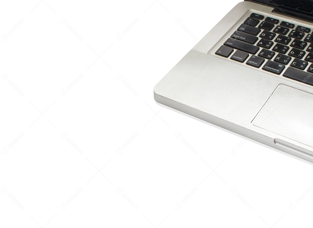 Laptop isolado no branco.