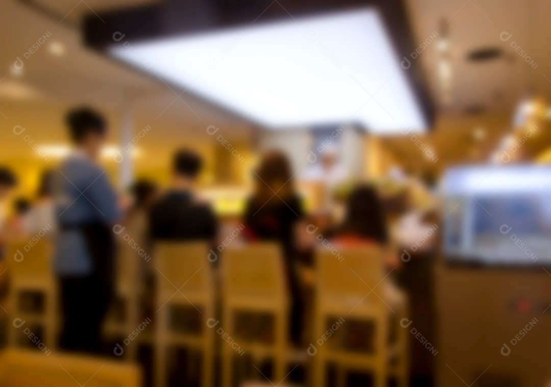 Blurred restaurant abstract background, depth of focus.