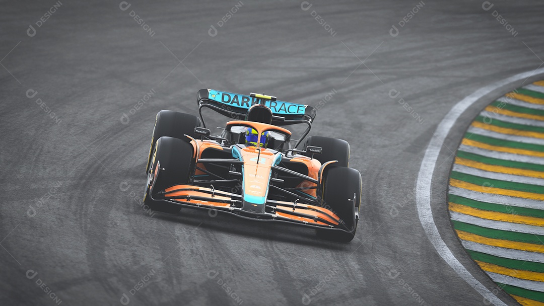 Ilustração 3D do McLaren F1 Car