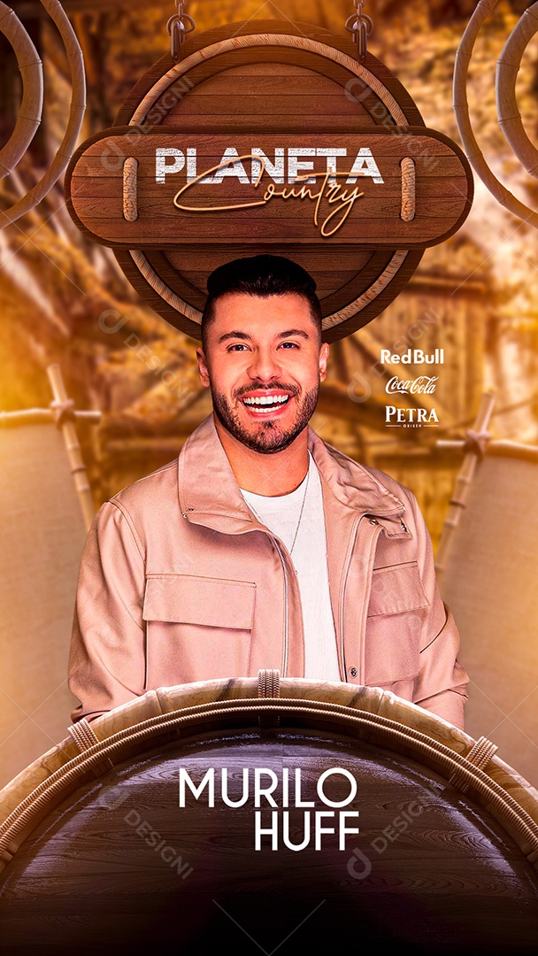 Flyer Show Murilo Huff Story Social Media PSD Editável