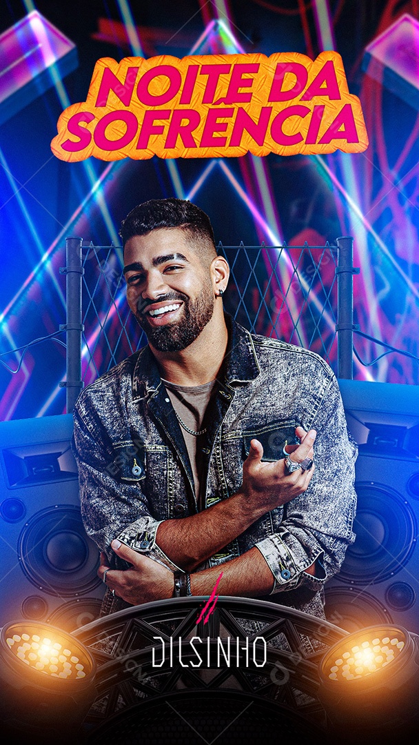 Flyer Show Dilsinho Story Social Media PSD Editável