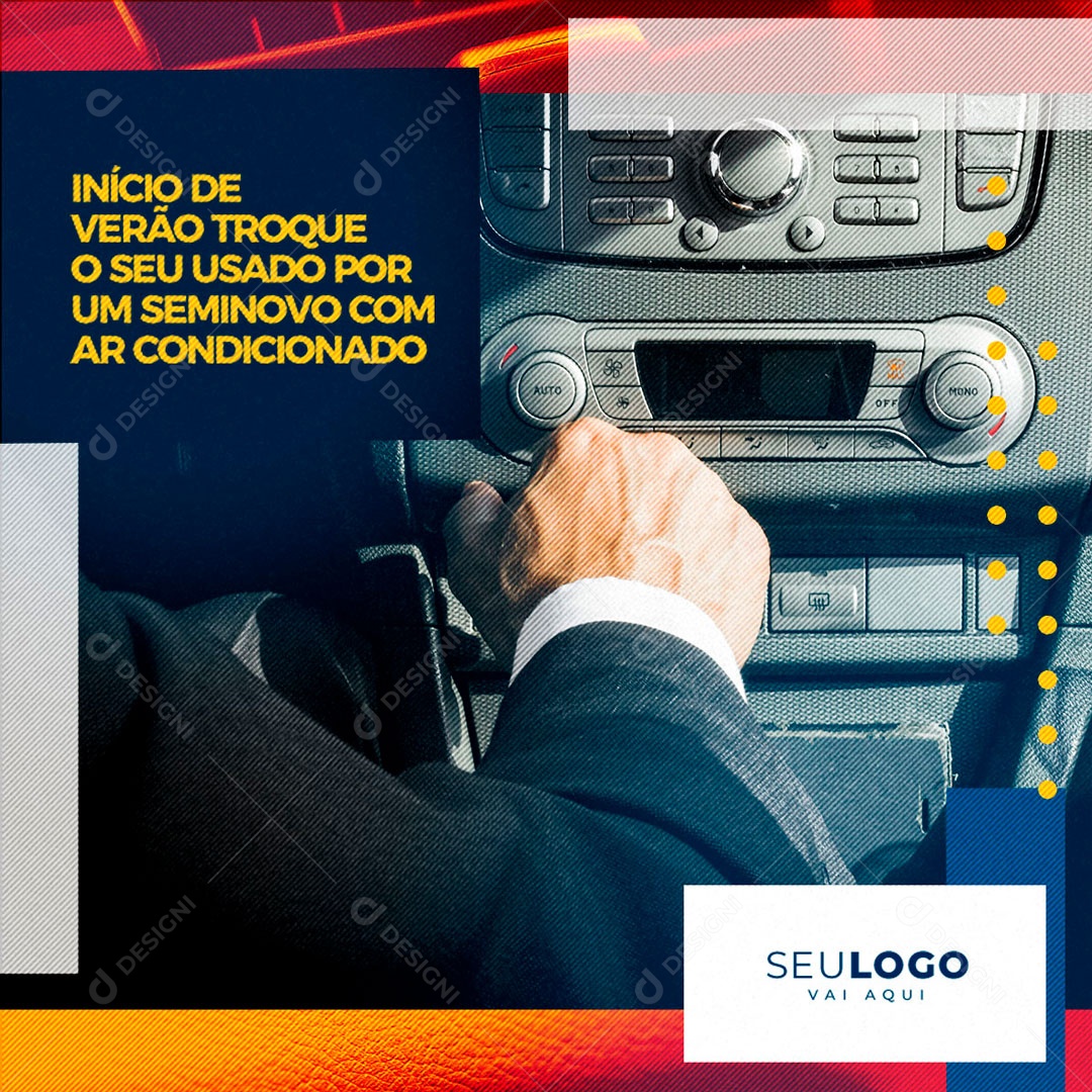inicio De Verão Troque o Seu Usado Por Um Seminovo Social Media PSD Editável