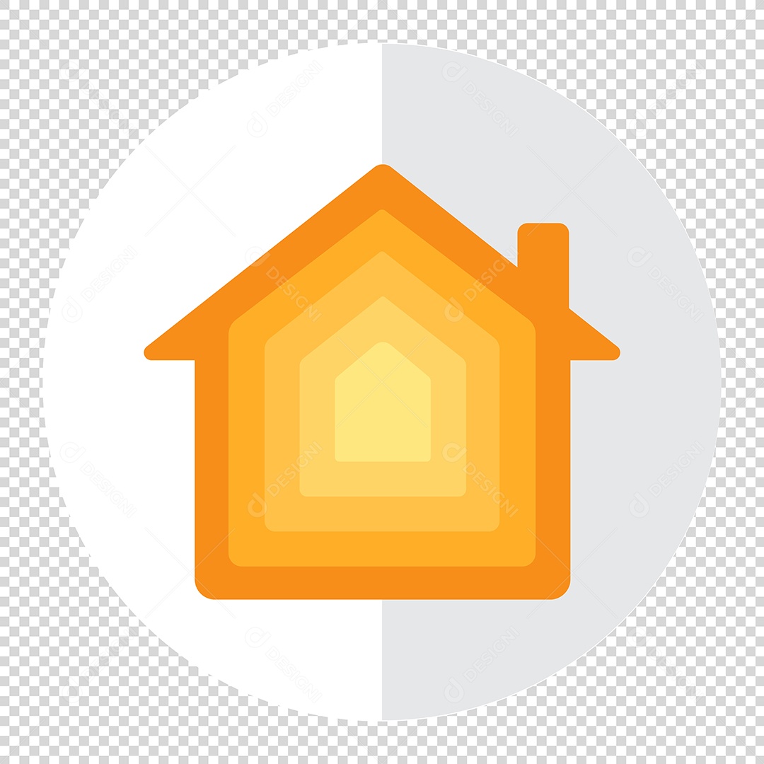 Ícone 3D Casa Para Composição PSD