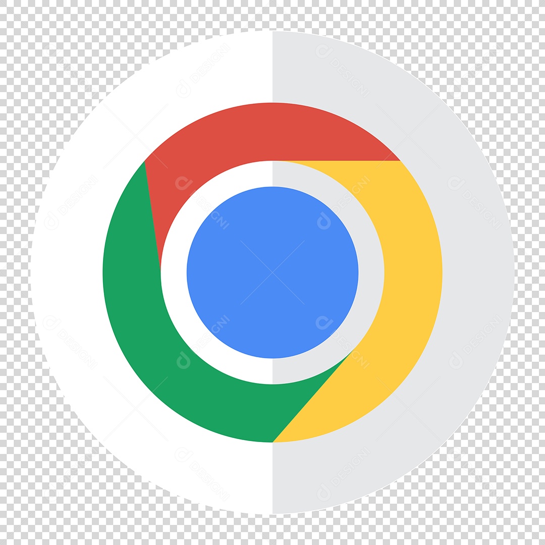 Ícone 3D Google Chrome Para Composição PSD