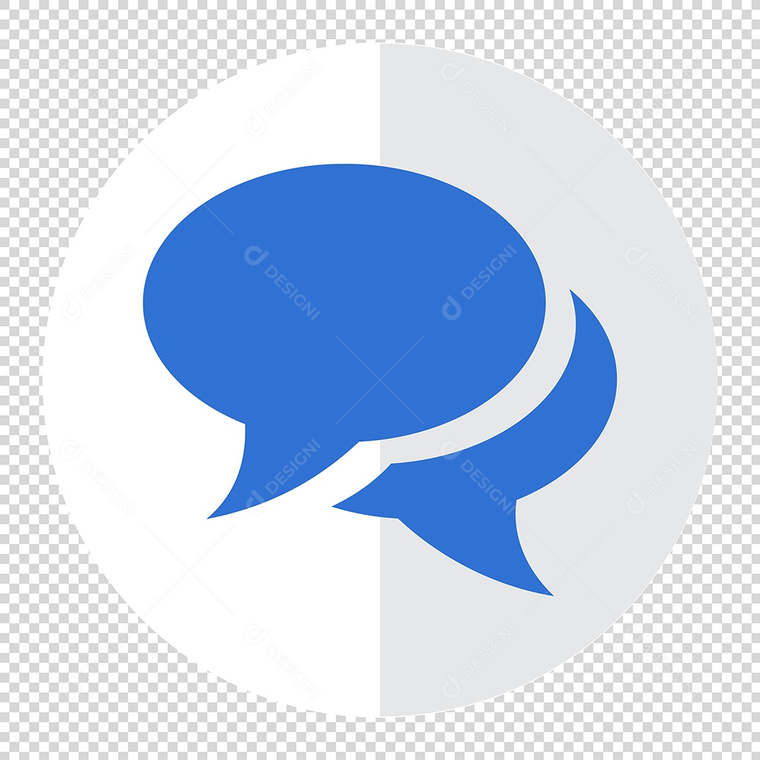 Ícone 3D Comentário Para Composição PSD