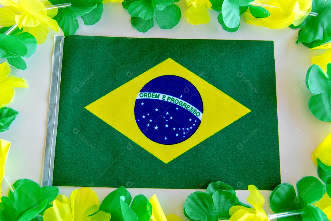 Bandeira brasileira no gramado, 7 de setembro, Independência do Brasil