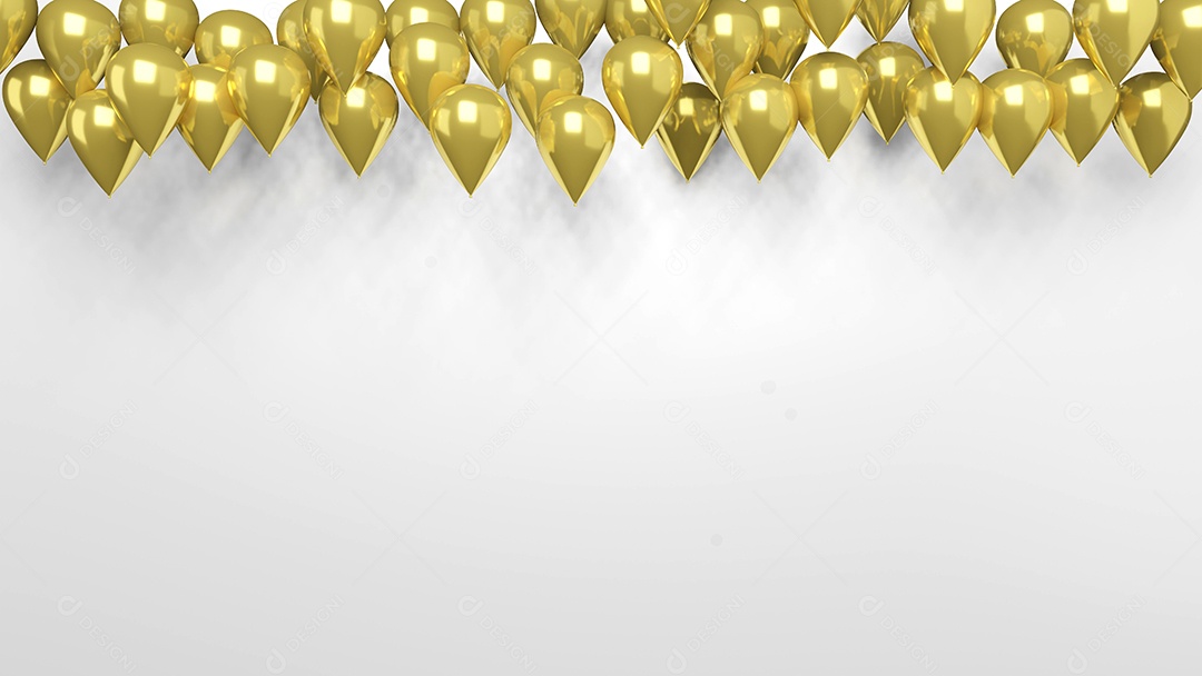 3D renderização fundo isolado festa balão. ilustração 3D