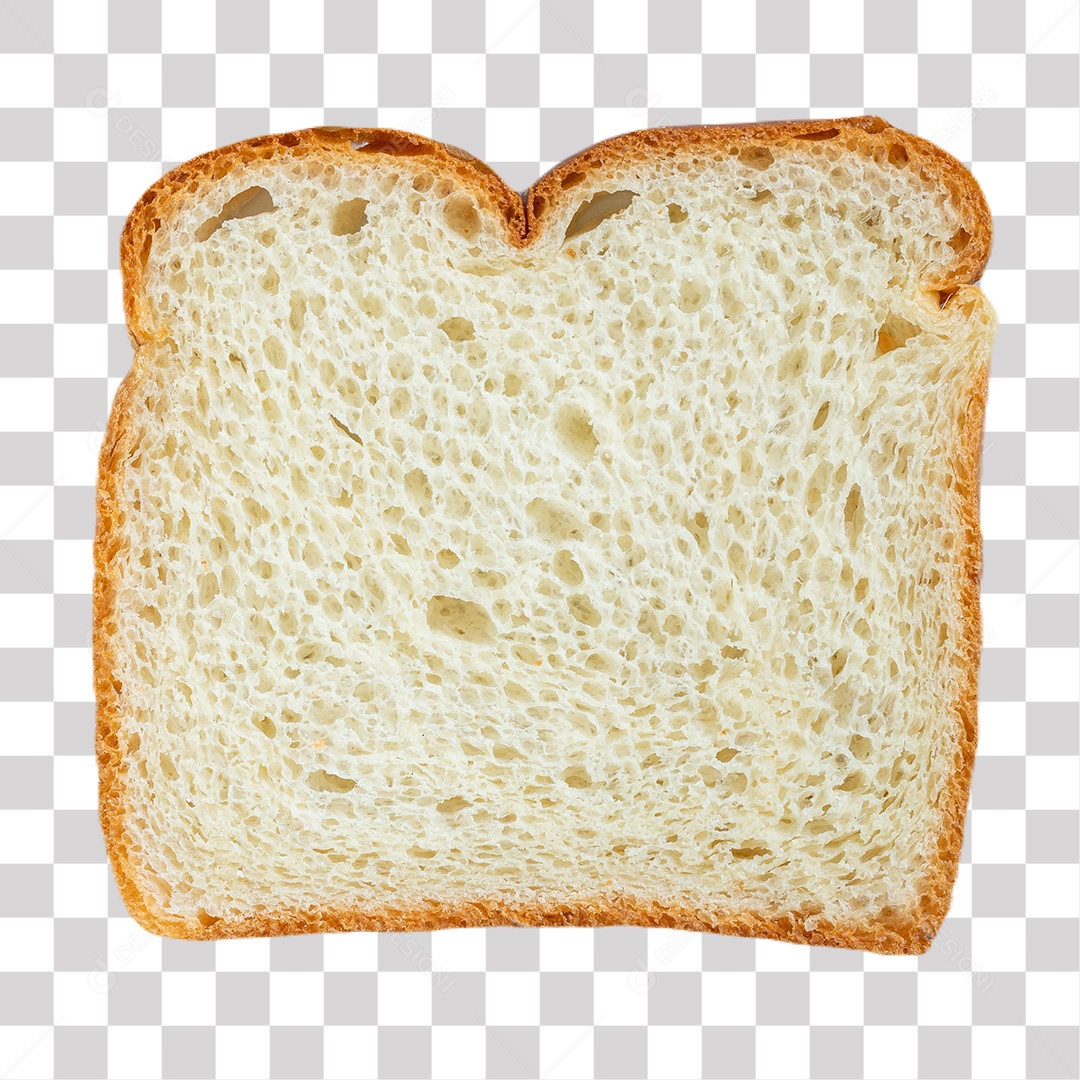 Fatia de Pão de Forma PNG Transparente