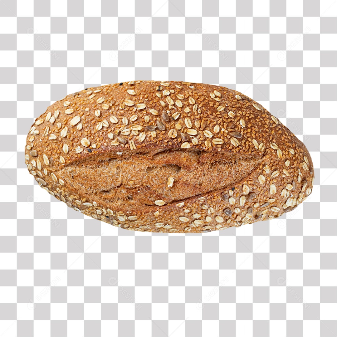 Pão de Forma Gourmet Integral com Grãos PNG Transparente