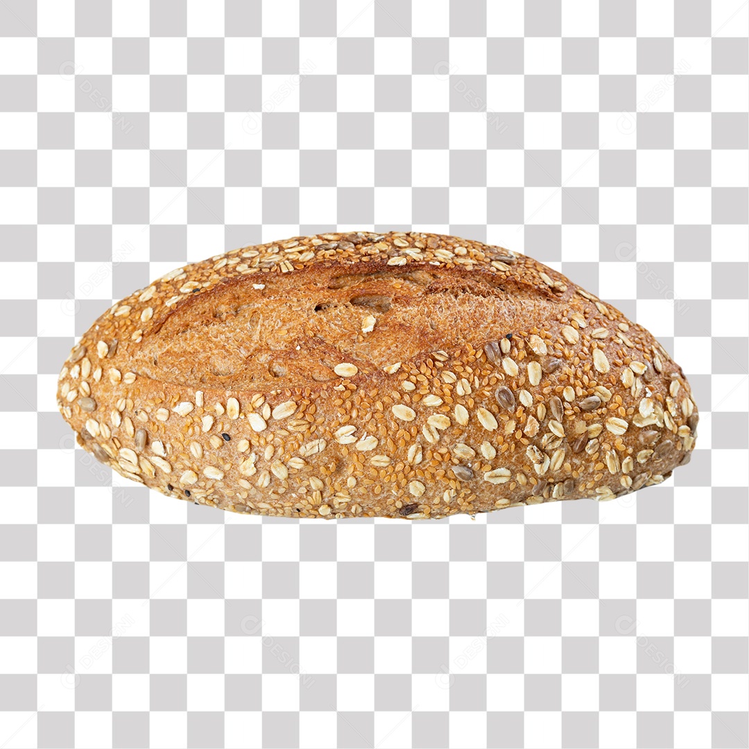 Pão de Forma Gourmet Integral com Grãos PNG Transparente