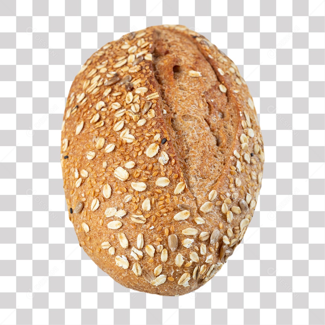 Pão de Forma Gourmet Integral com Grãos PNG Transparente