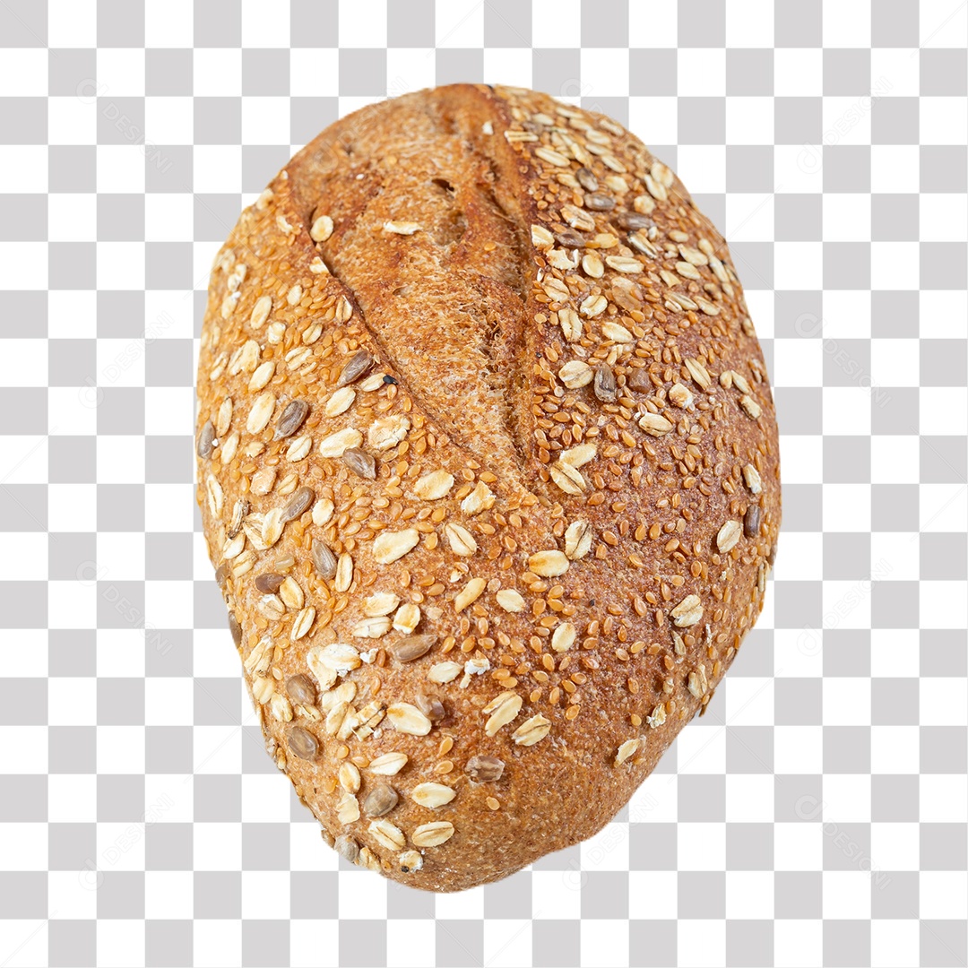Pão de Forma Gourmet Integral com Grãos PNG Transparente