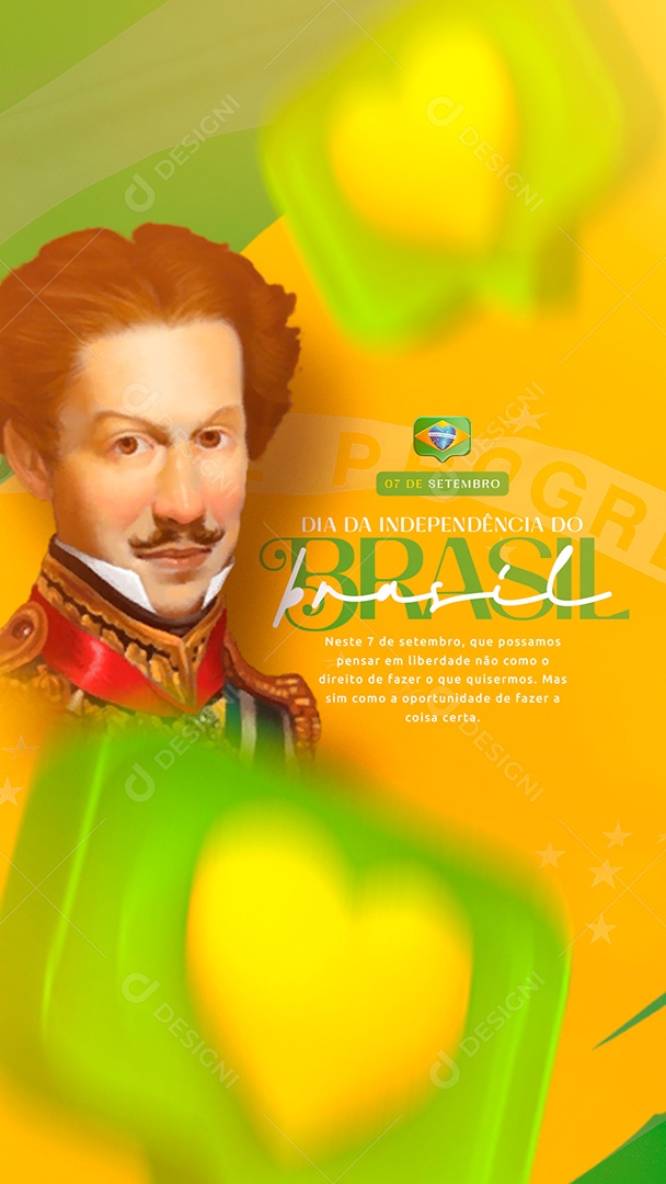 Social Media Dia da Independência do Brasil 07 de Setembro PSD Editável