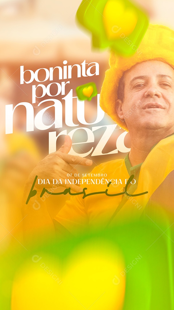 Social Media Bonita Por Natureza 07 de Setembro PSD Editável