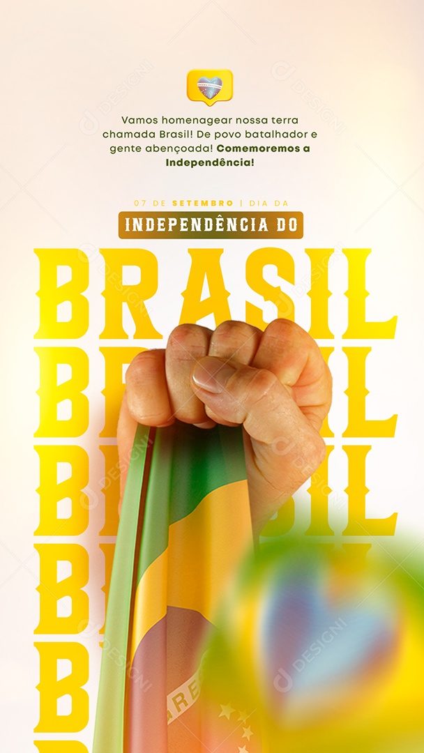 Social Media Independência do Brasil 07 de Setembro PSD Editável