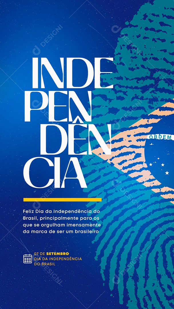 Independência do Brasil 07 de Setembro Social Media PSD Editável