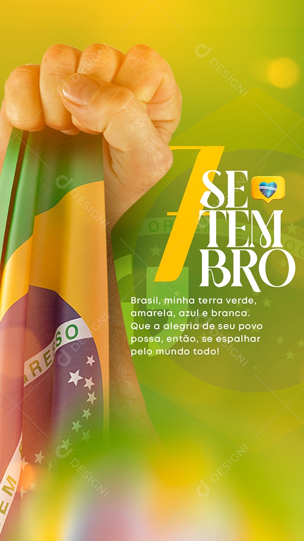 Independência do Brasil 07 de Setembro Social Media PSD Editável