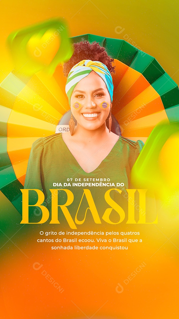 Social Media Dia da Independência do Brasil 07 de Setembro PSD Editável
