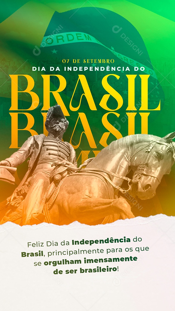 Social Media Dia da Independência do Brasil 07 de Setembro PSD Editável