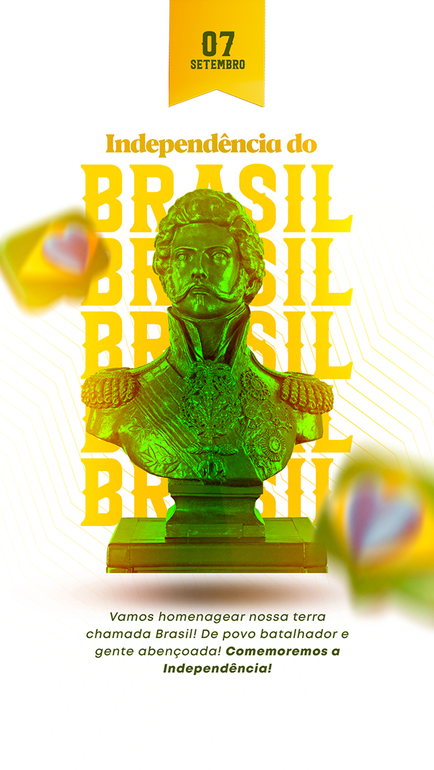 Social Media 07 de Setembro Dia da Independência do Brasil PSD Editável