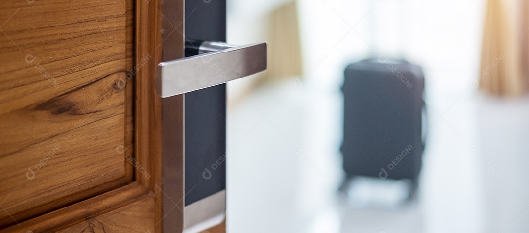 Maçaneta digital ou botão eletrônico para segurança do quarto, woode