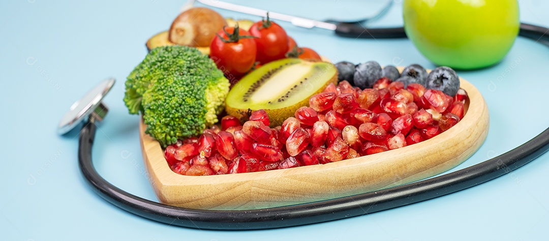 frutas e vegetais; Mirtilos, Tomate Cereja, Abacate