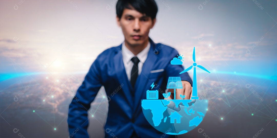 Geração e uso de eletricidade a partir de energia natural Energia solar, energia eólica, energia hidrelétrica