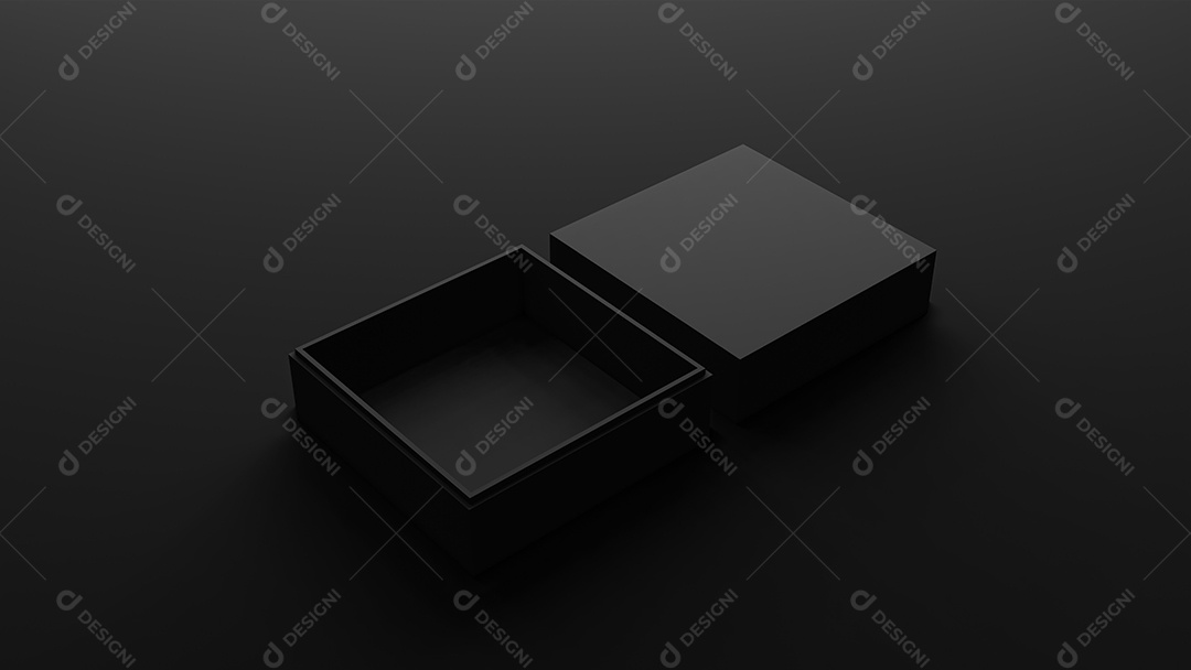 Box Mockups embalagem em branco boxe renderização em 3d