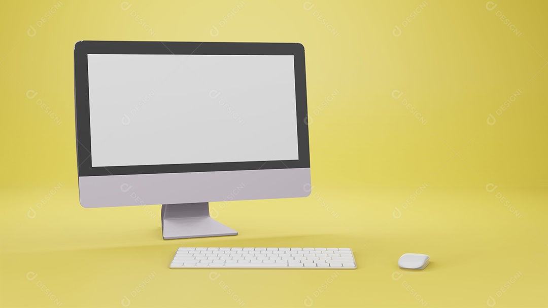 ilustração de computador laptop fundo isolado