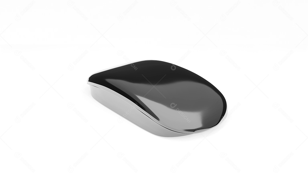 Mouse computador sem fio 3D renderização isolada