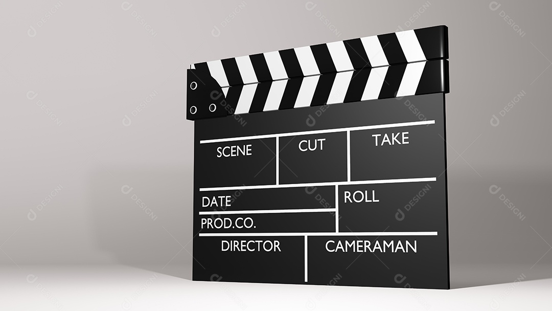 placa de clipper de filme e 3d renderização