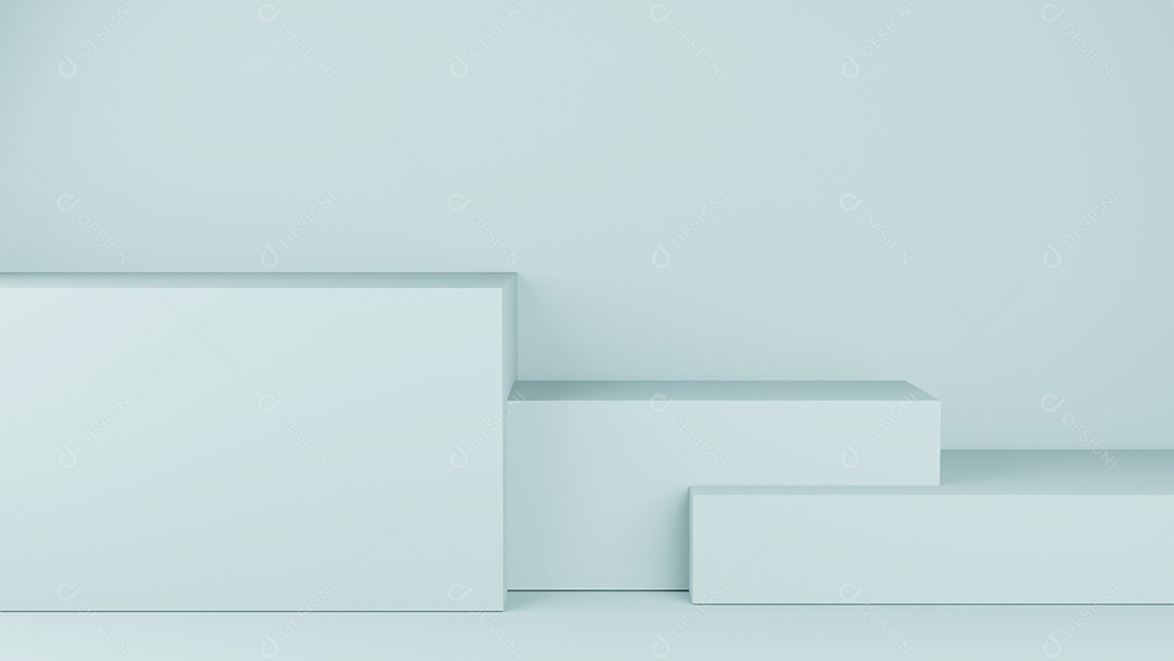 Cenário de palco de pódio de palco passo. renderização em 3D