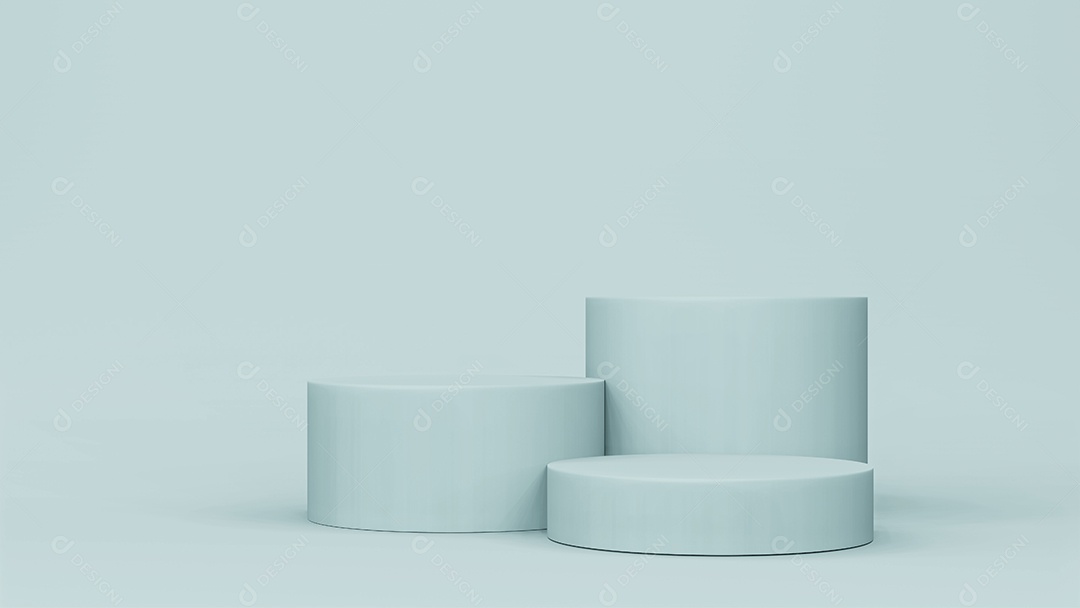 Cenário de palco de pódio de palco passo. renderização em 3D