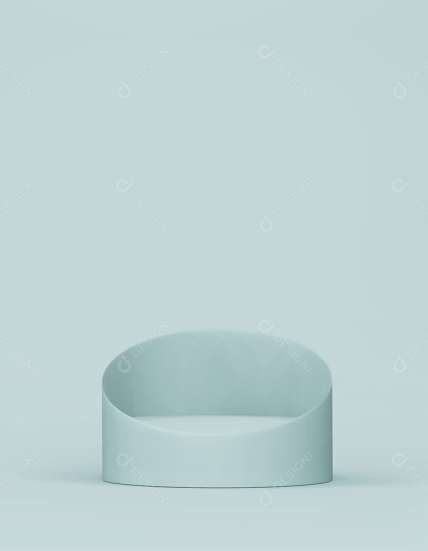 Cenário de palco de pódio de palco passo. renderização em 3D