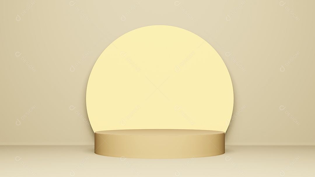 Cenário de palco de pódio de palco passo. renderização em 3D